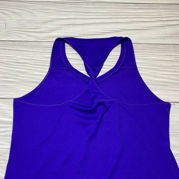 Adidas Blue Twist Back Athletic Racerback Tank Top - Picture 15 of 16